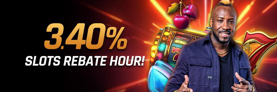 3.4% Slots Rebate Daily